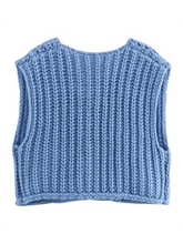 New women's thick needle knitted vest