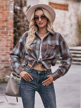 Women's Casual Fashion Oversize Loose Plaid Shirt