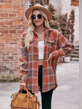 Women's Casual Fashion Oversize Loose Plaid Shirt