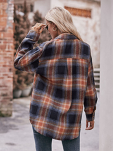 Women's Casual Fashion Oversize Loose Plaid Shirt