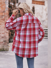 Women's Casual Fashion Oversize Loose Plaid Shirt