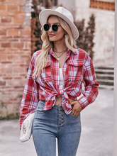 Women's Casual Fashion Oversize Loose Plaid Shirt