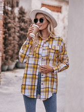 Women's Casual Fashion Oversize Loose Plaid Shirt