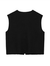 Ladies casual new style V-neck bowknot small V-neck sleeveless knitted vest