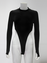 New women's sexy solid color fashion high waist hot girl tight bodysuit