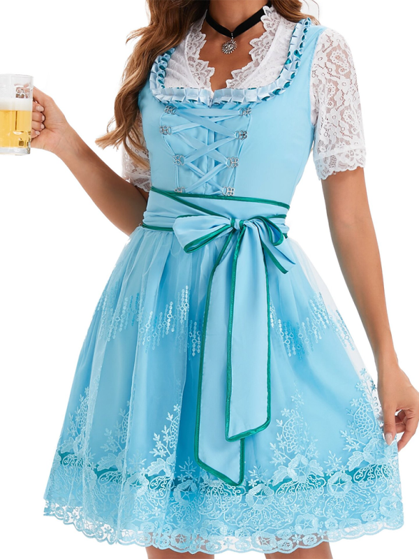 German Munich Oktoberfest Clothing Women's Printed Beer Clothing Dress