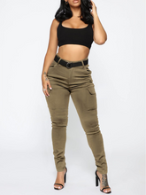 Workwear Stretch Pants with Belt