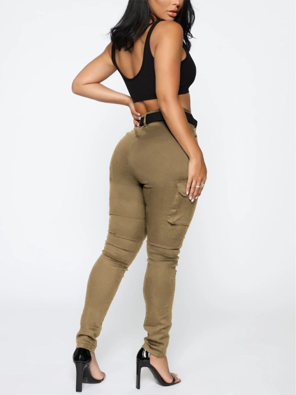 Workwear Stretch Pants with Belt