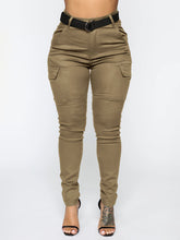 Workwear Stretch Pants with Belt