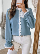 Long Sleeve Lace Cardigan Shirt Top