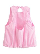 Balloon Top Pink Sleeveless Hottie Tank Top