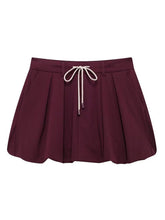 New Fashion Temperament Spice Girl Lacing Lantern Mini Skirt