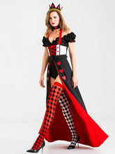 Halloween Cosplay Queen Of Hearts Queen Uniform