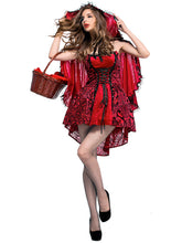 Halloween Gothic Little Red Riding Hood Cosplay Costume