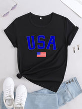 Women's USA Graphic Slim Fit T-shirt