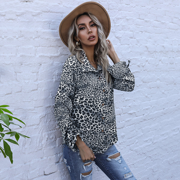 Women's Fashion Trend Female Leopard Print Top